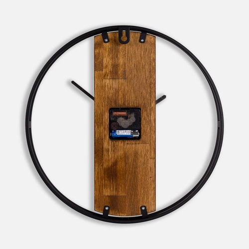 Часы Woodix, черные с коричневым Часы Woodix, черные с коричневым