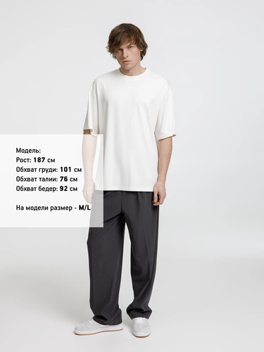 Футболка оверсайз унисекс Lavinia, белая Футболка оверсайз унисекс Lavinia, белая