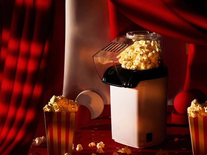 Машина для приготовления попкорна Crisp Twist, белая Машина для приготовления попкорна Crisp Twist, белая