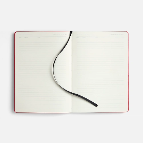 Ежедневник Doppio, недатированный, черный с красным Ежедневник Doppio, недатированный, черный с красным