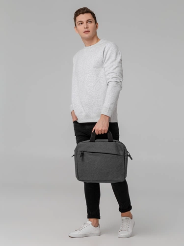 Конференц-сумка The First, серая Конференц-сумка The First, серая