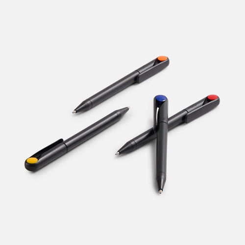Ручка шариковая Prodir DS1 TMM Dot, серая с черным Ручка шариковая Prodir DS1 TMM Dot, серая с черным