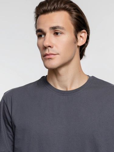 Футболка унисекс T-Bolka 160, темно-серая (графит) Футболка унисекс T-Bolka 160, темно-серая (графит)