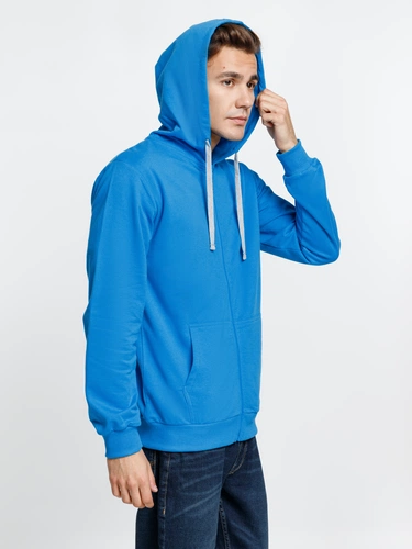 Толстовка на молнии с капюшоном Siverga, бирюзовая Толстовка на молнии с капюшоном Siverga, бирюзовая