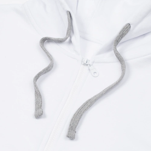 Толстовка на молнии с капюшоном Unit Siverga, белая Толстовка на молнии с капюшоном Unit Siverga, белая
