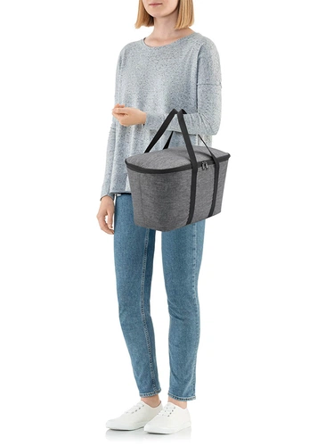 Термосумка Coolerbag Twist, серый меланж Термосумка Coolerbag Twist, серый меланж