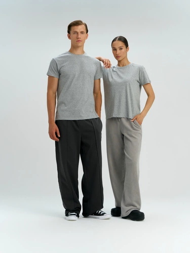 Футболка унисекс Regent 150, серый меланж Футболка унисекс Regent 150, серый меланж