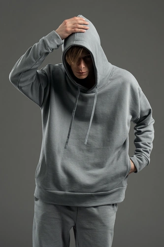 Худи унисекс H2, серое Худи унисекс H2, серое