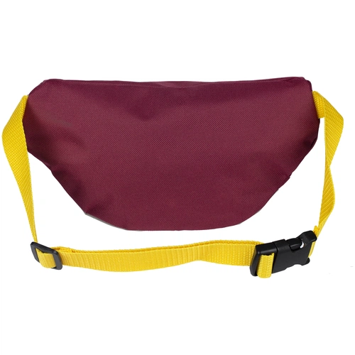 Поясная сумка детская Kiddo, бордовая с серым Поясная сумка детская Kiddo, бордовая с серым