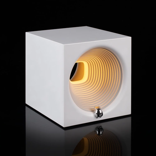 Bluetooth-колонка с подсветкой Volumetric, белая Bluetooth-колонка с подсветкой Volumetric, белая