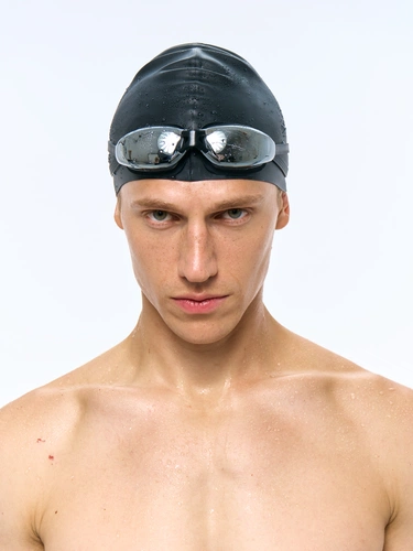 Очки для плавания зеркальные Underwater, черные Очки для плавания зеркальные Underwater, черные