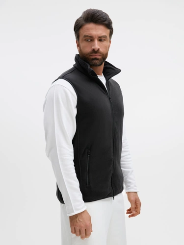 Жилет флисовый унисекс Ben Mac, черный Жилет флисовый унисекс Ben Mac, черный