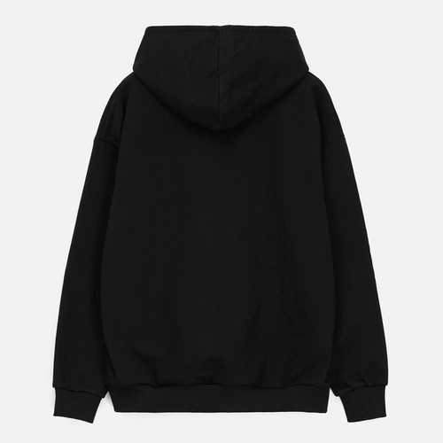 Худи унисекс оверсайз Daylero, черное Худи унисекс оверсайз Daylero, черное