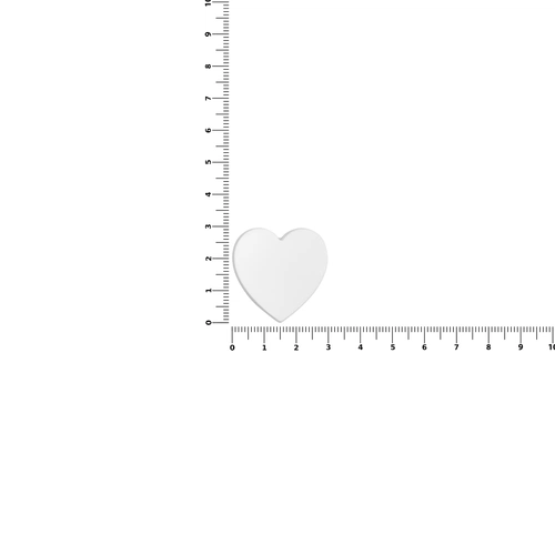 Джибитс из ПВХ «Сердце», белый Джибитс из ПВХ «Сердце», белый