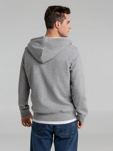 Толстовка унисекс на молнии Sherpa 280, серый меланж Толстовка унисекс на молнии Sherpa 280, серый меланж