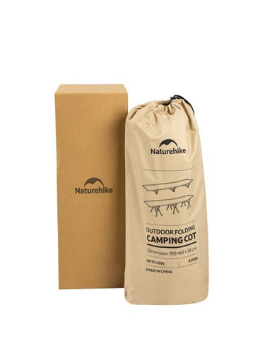 Раскладушка туристическая XJC04, бежевая Раскладушка туристическая XJC04, бежевая