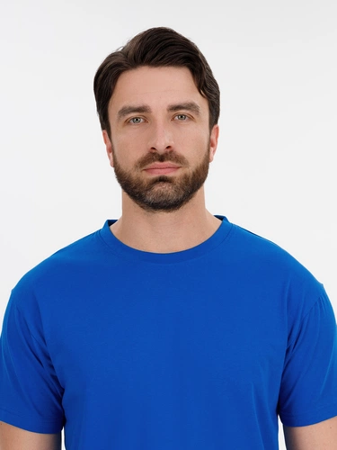 Футболка унисекс T-Bolka 180, ярко-синяя Футболка унисекс T-Bolka 180, ярко-синяя