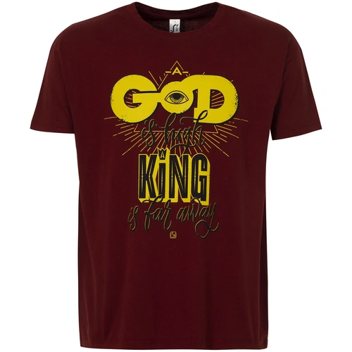 Футболка A God is High, гранатово-красная Футболка A God is High, гранатово-красная