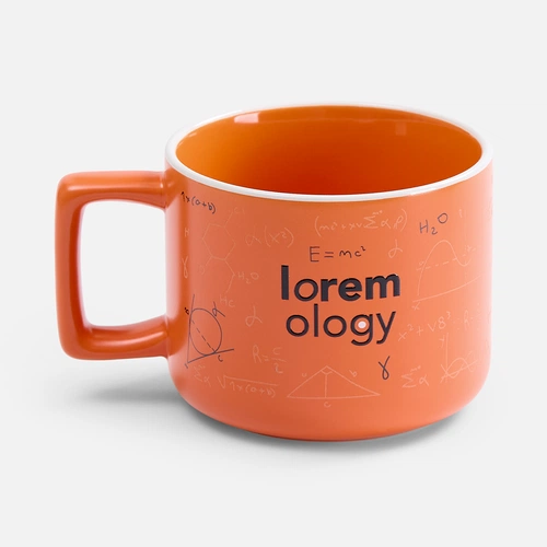 Чашка Fusion, ver.2, оранжевая с нанесением Чашка Fusion, ver.2, оранжевая с нанесением