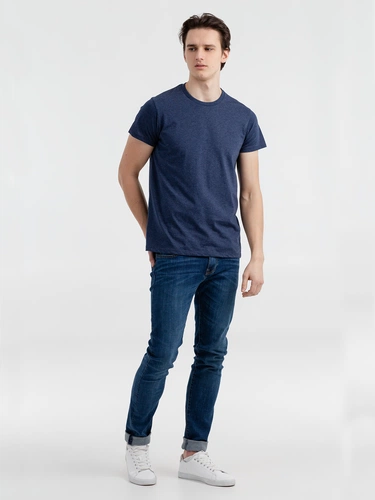 Футболка мужская Regent Fit 150, синий меланж Футболка мужская Regent Fit 150, синий меланж