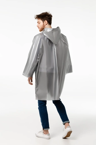 Дождевик-плащ CloudTime, серебристый Дождевик-плащ CloudTime, серебристый