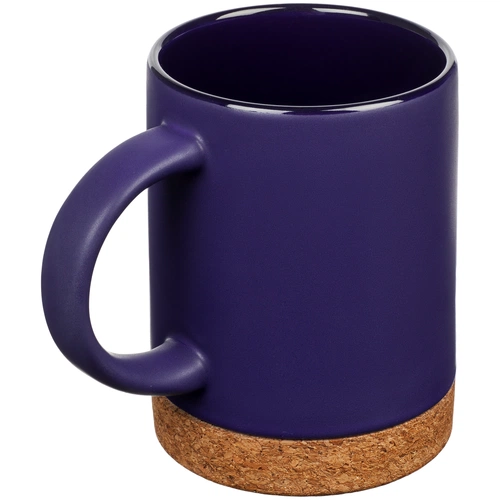 Кружка с пробковой подставкой Corky, синяя Кружка с пробковой подставкой Corky, синяя