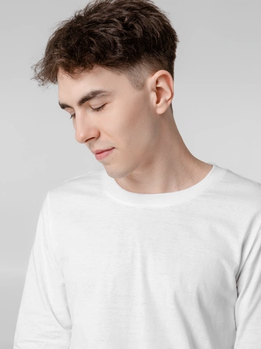 Футболка с длинным рукавом Lehta, белая Футболка с длинным рукавом Lehta, белая