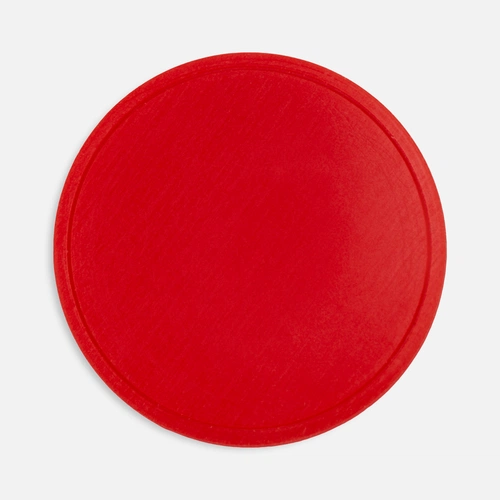 Лейбл из ПВХ Dzeta Round, L, красный Лейбл из ПВХ Dzeta Round, L, красный