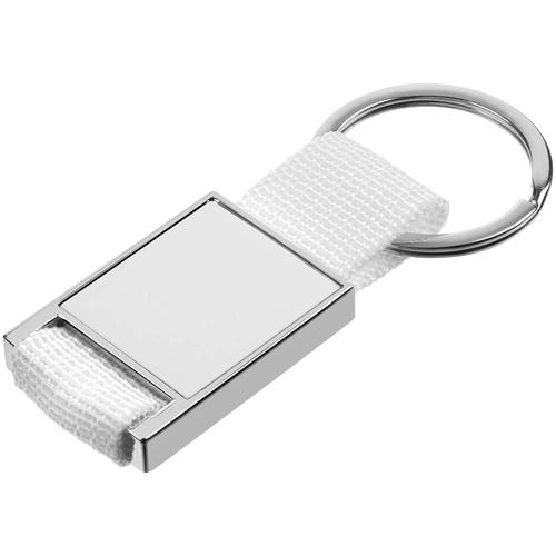 Брелок Stropp с тканевой вставкой, белый Брелок Stropp с тканевой вставкой, белый