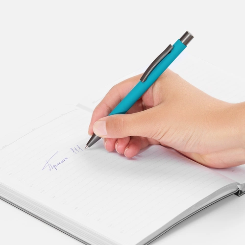 Ручка шариковая Atento Soft Touch, бирюзовая Ручка шариковая Atento Soft Touch, бирюзовая