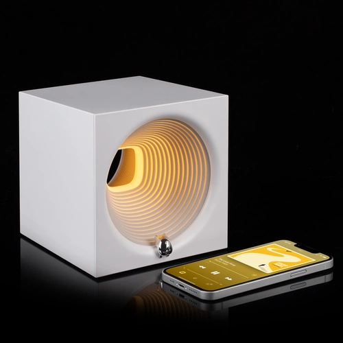 Bluetooth-колонка с подсветкой Volumetric, белая Bluetooth-колонка с подсветкой Volumetric, белая