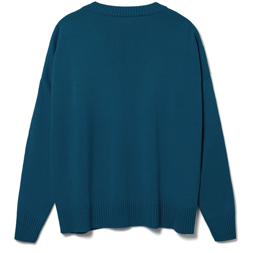 Джемпер оверсайз унисекс Stated в сумке, синий (морская волна) Джемпер оверсайз унисекс Stated в сумке, синий (морская волна)