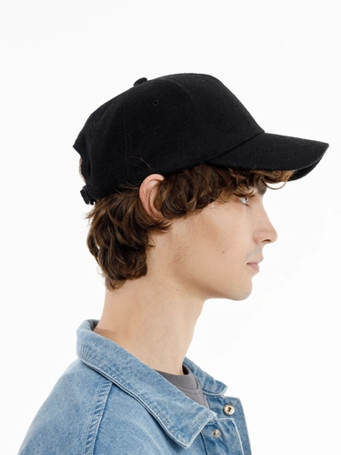 Бейсболка Woolridge, черная Бейсболка Woolridge, черная