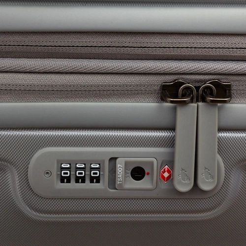 Чемодан Logoduck M, серебристый Чемодан Logoduck M, серебристый