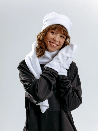 Шарф Fleecy, белый Шарф Fleecy, белый