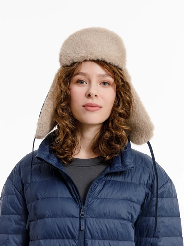 Шапка-ушанка Wasa, темно-синяя Шапка-ушанка Wasa, темно-синяя