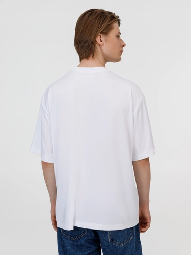 Футболка из бифлекса Morfiss, белая Футболка из бифлекса Morfiss, белая