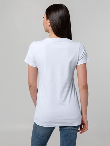 Футболка женская T-bolka Stretch Lady, белая (холодный оттенок) Футболка женская T-bolka Stretch Lady, белая (холодный оттенок)