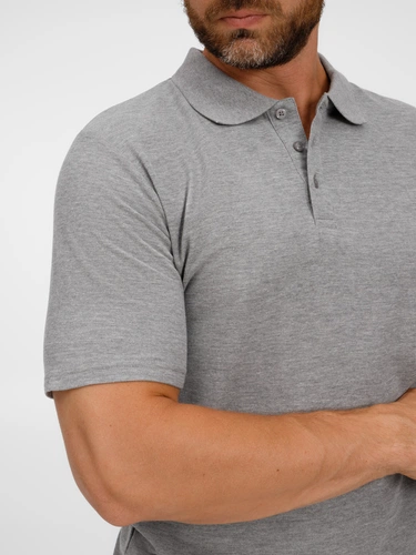 Рубашка поло унисекс Tervise, серый меланж Рубашка поло унисекс Tervise, серый меланж