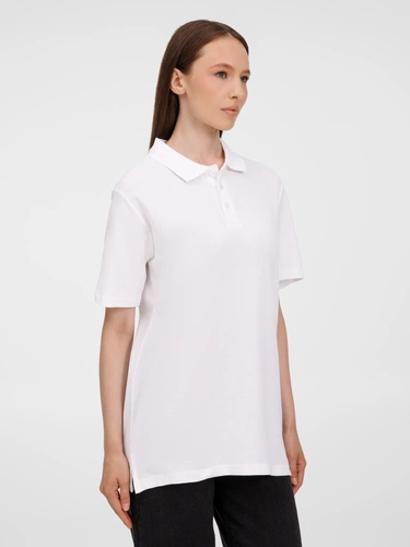 Рубашка поло унисекс Tervise, белая Рубашка поло унисекс Tervise, белая