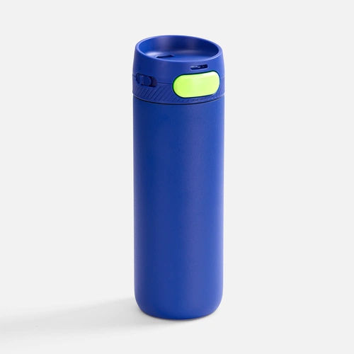 Термостакан X1 с цветной кнопкой, синий с желтым Термостакан X1 с цветной кнопкой, синий с желтым