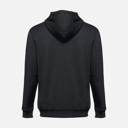 Толстовка мужская на молнии с капюшоном Amsterdam, черная Толстовка мужская на молнии с капюшоном Amsterdam, черная