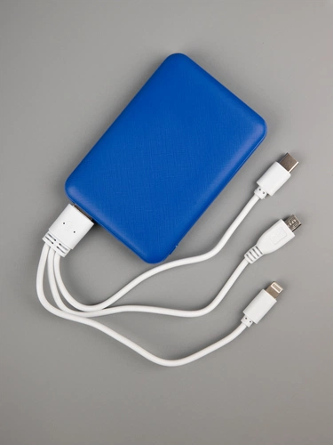 Внешний аккумулятор Uniscend Full Feel Type-C, 5000 мАч, синий Внешний аккумулятор Uniscend Full Feel Type-C, 5000 мАч, синий