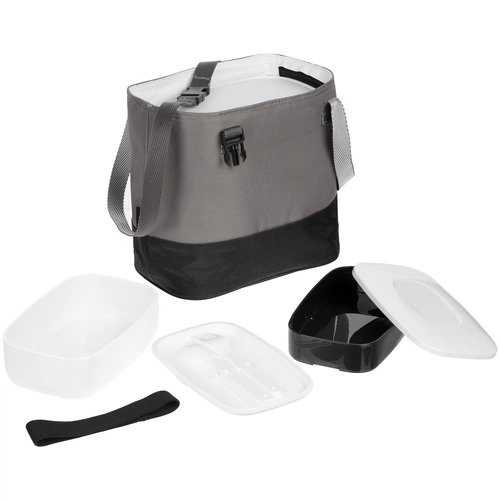 Набор ланчбоксов в термосумке Takk Mamma, серый Набор ланчбоксов в термосумке Takk Mamma, серый