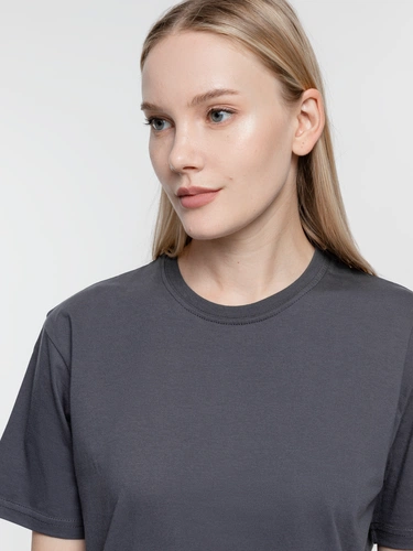 Футболка унисекс T-Bolka 160, темно-серая (графит) Футболка унисекс T-Bolka 160, темно-серая (графит)