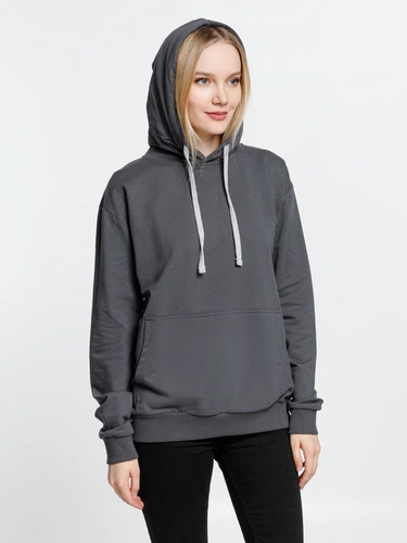 Толстовка с капюшоном Kirenga, темно-серая (графит) Толстовка с капюшоном Kirenga, темно-серая (графит)