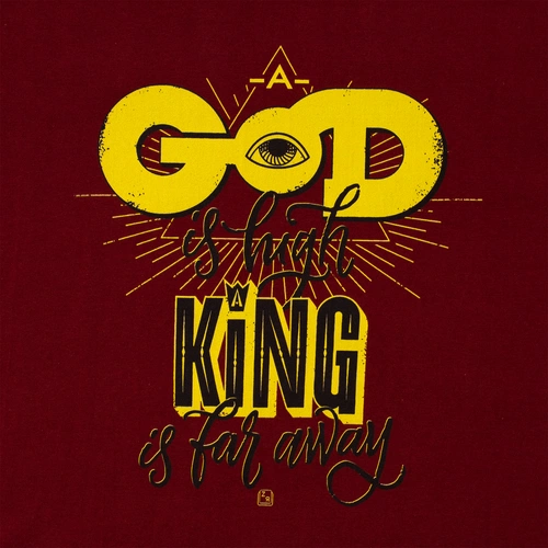 Футболка A God is High, гранатово-красная Футболка A God is High, гранатово-красная