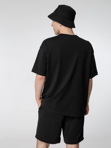Футболка оверсайз мужская Boxy Men, черная Футболка оверсайз мужская Boxy Men, черная