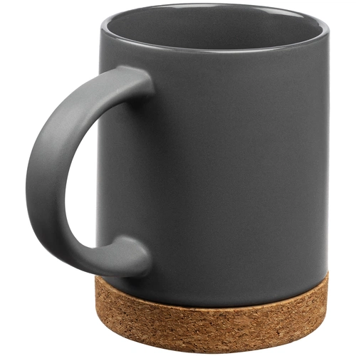 Кружка с пробковой подставкой Corky, серая Кружка с пробковой подставкой Corky, серая