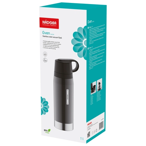 Термос Gven Duo, темно-серый Термос Gven Duo, темно-серый